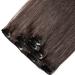 Clip In Hair Extensions - Remy Human Hair Double Thick Dark Brown #2 (16 40cm 40g) - Real Hairpiece for Effortless Volume - Buy Online on GoSupps.com
