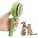 Cat Brush Dog Brush Moseem Pet Hair Cleaner Brush Cat Grooming Brush Dog Brushes for Shedding Pet Grooming Brush for Short/Long Haired Cats Effectively Removes Loose Undercoat Green