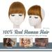 BARSDAR Clip in Fringe Human Hair 100% Real Hair French Bangs - Light Brown | Washable & Dye-able - Pack of 1 - Buy Online on GoSupps.com