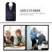 Adult Laz Waterproof Libbar Suit - Washable & Reusable Dining Protection for Older Men | Assorted Colors | 84x45cm - Buy Online on GoSupps.com