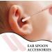 FRCOLOR Ear Spoon Tips Ear Cleaner Replacement Tips 10pcs Soft Silicone Ear Wax Pick Removal Tips Safety Ear Scoops Sleeves Accessories Set for Teens Adults Oval Pink - Buy Online on GoSupps.com