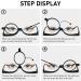 MMOWW Makeup Reading Glasses for Women with Flip-Down Single Lens Rotating Design (Black 3.0) - Enhance Your Makeup Routine! - Buy Online on GoSupps.com