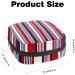 Women's Portable Period Kit - Bonds Storage Pockets Vertical Stripe Holder in Blue Red & White | Feminine Product Bag for Girls - Buy Online on GoSupps.com