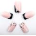 NOVO OVO Short Square Pink Gradient French Tip False Press on Nails - Stars Zodiac Elegant Acrylic Kit for Valentine's - Buy Online on GoSupps.com