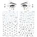 4 Sheets Face Gems Acrylic Crystal Face Gems 7 Styles Self Adhesive Eye Body Face Nail Crystal Rhinestones Rainbow for Women Halloween Festival Accessory and Nail Art Decorations