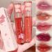 6Pcs Bear Lip Glaze Jelly Lipstick Liquid Lipstick Cute Bear Lipgloss Moisturizing Lip Stain Plumping Water Lip Gloss Waterproof Long Lasting Cheek Rouge Tint Cosmetics Beauty Makeup