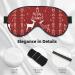 Christmas Elk Print Unisex Sleep Eye Mask - Soft Comfort Eye Shade for Travel Yoga & Shift Work - Buy Online on GoSupps.com