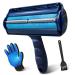 Ourtop 2.0 Animal hair remover lint roller lint brush for dog hair cat hair reusable footbrush lint roll for pet hair effective for furniture bed linen couch and more blue