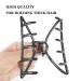 2Pcs Large Metal Claw Hair Clips for Thick Hair - Silver+Black Hair Barrette Jaw Clamp for Styling Half Bun - Non-slip Hair Accessories for Women and Girls - Buy Online on GoSupps.com