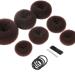 Donut Hair Bun Maker 7 Pieces, Teenitor Ring Style Bun Maker Set with Hair Bun Makers (1 extra-large, 2 large, 2 medium and 2 small), 5 pieces Hair Elastic Bands, 20 pieces Hair Pins, Dark Brown A-Brown