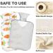 Naanle Carrots Polka Dots Hot Water Bottle - 1L Transparent Warm Water Bottle for Pain Relief & Cold Therapy | Ideal Bed Hand & Feet Warmer - Buy Online on GoSupps.com