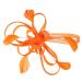 Lurrose Mesh Flower Hair Clip Fascinator Hair Pins Brooch Vintage Tea Party Hair Accessories for Women (Orange)