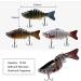 6Pcs Multi-Jointed Fishing Lures for Bass Trout - Topwater Hard Baits Kit for Freshwater & Saltwater - Lifelike Swimbaits for Successful Fishing - Buy Online on GoSupps.com