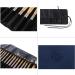 Stylish Black & Blue Makeup Brush Holder Organizer | Travel Cosmetic Bag for Women - Buy Online on GoSupps.com