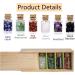 6pc Healing Crystals Gemstone Bottles Set in Wooden Box - Witchcraft Supplies for Reiki, Meditation, and Chakra Balancing - Buy Online on GoSupps.com