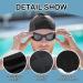3D Waterproof Bathing Cap for Men Women & Kids | Swimming Cap for Short & Long Hair - Black - Buy Online on GoSupps.com