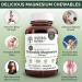 Natural Nutra Chewable Magnesium Supplement with Citrate and Chelate - 125mg 50 Vegan Wafers for Muscle, Nerve, Bone, and Heart Health - Buy Online on GoSupps.com