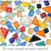 Youway Style 1000g Glass Mosaic Tiles - Bulk Colorful Irregular Pieces for DIY Crafts - 1kg Mosaic Handmade Decor - 14 Mixed Colors - Buy Online on GoSupps.com