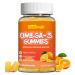 Omega-3 Gummies Vegan 1200mg EPA and DHA Omega-3 Fatty Acids with Folate Vitamin A Vitamins C & E High Potency Omega 3 Supplements for Immune Support 60 Count 60 Count (Pack of 1)