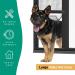 Hakuna Pets Patio Pet Door for Sliding Doors | Easy DIY Install | Magnetic Closure | Durable UV Resistant Mesh | Large, Black | Ideal for Rentals - Buy Online on GoSupps.com