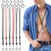 6 PCS Peritoneal Dialysis Holder, Peritoneal Dialysis Accessories with 18 PCS Silicone Rings (3 Size) PD Transfer Set Holder Adjustable Neck Cord, Secure Catheter Peritoneal Supplies