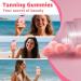 2 Pack Tanning Gummies - Sugar Free Daily Tanning Gummies for Woman & Men, Self Tanning Melanin Supplements with Lycopene & Astaxanthin for Skin Health, Strawberries Flavor, 120 Count 60 Count (Pack of 2) - Buy Online on GoSupps.com