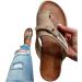 Orthopedic Bunion Sandals for Women - Comfy Summer Flip Flops with Arch Support | US Size 8 - Grey - Buy Online on GoSupps.com