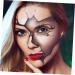 BIUDECO 4 Pairs Halloween Temporary Eyeliner Stickers Black Stickers Temporary Eye Makeup Decals - Buy Online on GoSupps.com