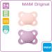 MAM Original Pacifier Set of 2 - Rubber Pink 2-6 Months with Cover | Shop Internationally - Buy Online on GoSupps.com