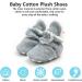 TMEOG Baby Booties | Infant Winter Slippers | Newborn First Walking Shoes | Boys Girls 0-18 Months | Light Grey Furry - Buy Online on GoSupps.com