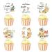 24 Pcs Storybook Baby Shower Cupcake Toppers for Boy Girl A New Chapter Is About To Begin Baby Shower Welcome Baby Cake Decorations Woodland Animal Party Supplies