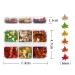 6 Grids 3D Maple Leaf Glitter Nail Sequins - Autumn Nail Art Stickers & Decals | Holographic Leaf Charms for Acrylic Nails | Fall Glitter Designs in Gold Yellow & Red - Buy Online on GoSupps.com