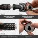 Looxmeer 90cm Bicycle Lock - High Safety Chain Lock with 5-Digit Code Hardened Steel Black - Secure Your Bike Anywhere - Buy Online on GoSupps.com