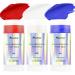 Mysense Red White and Blue Face Body Paint Stick USA Flag Pride Patriotic Face Paint 4th of July Accessories Water Based Temporary Hair Color Halloween SFX Cosplay Clown Makeup 0.5oz/pc Red+White+Blue