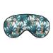 Exotic Palm Tree Giraffe and Flamingo Sleep Mask for Women Adjustable Sleeping Eye Shades Cover with Elastic Strap
