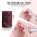 MelodySusie 400 Pcs Professional Sanding Bands with Mandrels for Nail Drill - 80, 120, 180, 240 Grit - EFile Sanding Bits Set for Manicures and Pedicures - Buy Online on GoSupps.com