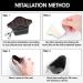 Sibba 2Pairs Heel Grip Cushion Pads - Self-Adhesive Shoe Inserts for Improved Fit and Comfort in Black - Buy Online on GoSupps.com