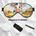 Cartoon Milk Cow Print Unisex Sleep Mask | Double-Sided Eye Mask for Sound Sleep & Skin Care - Buy Online on GoSupps.com