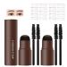 LXZJJM Eyebrow Stamp Stencil Kit - Long-lasting Smudge-free Brow Makeup | Natural and Smooth Texture | Multifunctional | Includes 10 Brow Shapes & Stamps | Reusable eyebrow stencils (01+02)