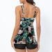 Women Tankini Set 2 Pieces Swimming Costume Adjustable Straps Swim Top and Bottom Loose Fit Tummy Control Swimsuits Floral Modest Bathing Suits Beachwear 4603-xdgde-e-green XXL - Buy Online on GoSupps.com