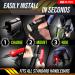BLITZU Gator 450 Lumens Bike Lights Set - USB Rechargeable Headlight and Tail Light for Adults & Kids - Waterproof LED Safety Flashlight for Cycling - Fits MTB Helmet - Buy Online on GoSupps.com