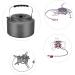 Bulin 2L Camping Kettle - Fast Heating Outdoor Gear for Boiling Water - Ultralight Portable Tea Pot for Hiking, Picnic, and Travel - Aluminum Alloy - Black - Buy Online on GoSupps.com