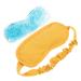Ipetboom 1 Set Gel Eye Mask Reusable Eye Mask for Sleeping Mask Soft Eye Cover Elastic Eye Mask Eye Sleep Mask Kids Plane Cold Hot Eye Beads Eye Cotton Travel Portable Goggles Yellow 17X9X1CM