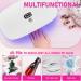 Krofaue 36W UV LED Nail Lamp - Cordless Rechargeable Nail Light with 23 Beads & Digital Display for Gel Polish - Portable 60s/120s/300s Timer - Buy Online on GoSupps.com