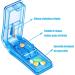 Pill Cutter Professional Stainless Steel Blade - Safety Pill Splitter for Small and Large Pills - Medication Divider in Blue - 2Count - Buy Online on GoSupps.com