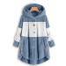 Buy Hanxiulin Oversize Plush Hoodie Jacket for Women | Cozy Winter Coat & Casual Fashion | Light Down Lined Fluff Jacket in S Blue - Buy Online on GoSupps.com