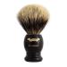 Plisson Shaving Brush Black European Bristles Size 12