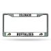 Rico Industries NCAA Unisex-Adult Standard Chrome License Plate Frame NoTeam 6 x 12.25-" Team Color