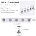 LEQ Nail Tips Practice Display Stand - Magnetic Acrylic Crystal Holder (Silver) - Buy Online on GoSupps.com