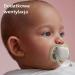 Philips Avent Ultra Air Pacifier 2-Pack - BPA-Free Silicone - For 0-6 Months - SCF085/15 - Brown/Green - Buy Online on GoSupps.com
